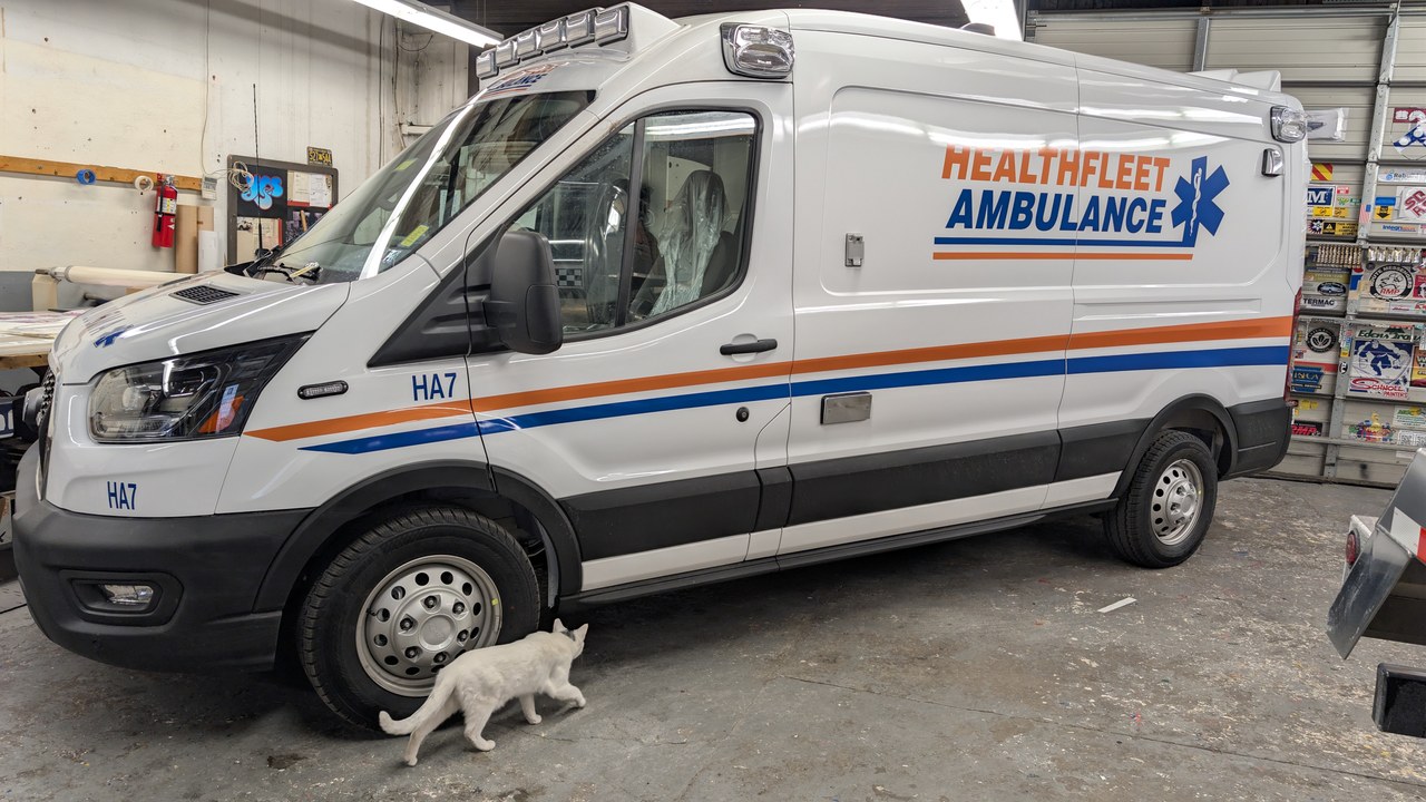 Marty Next To Healthfleet Ambulance HA7