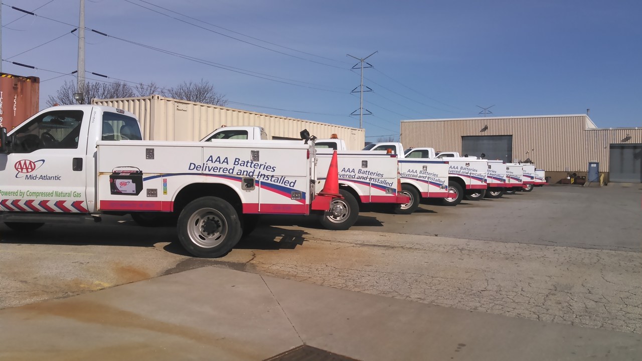 AAA Mid Atlantic CNG Battery Truck Fleet Lineup