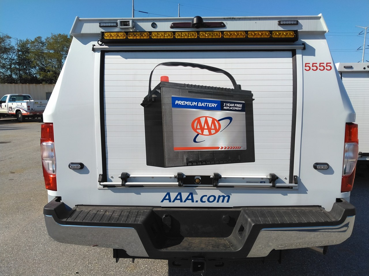 AAA Roadside Assistance Battery Truck Rear
