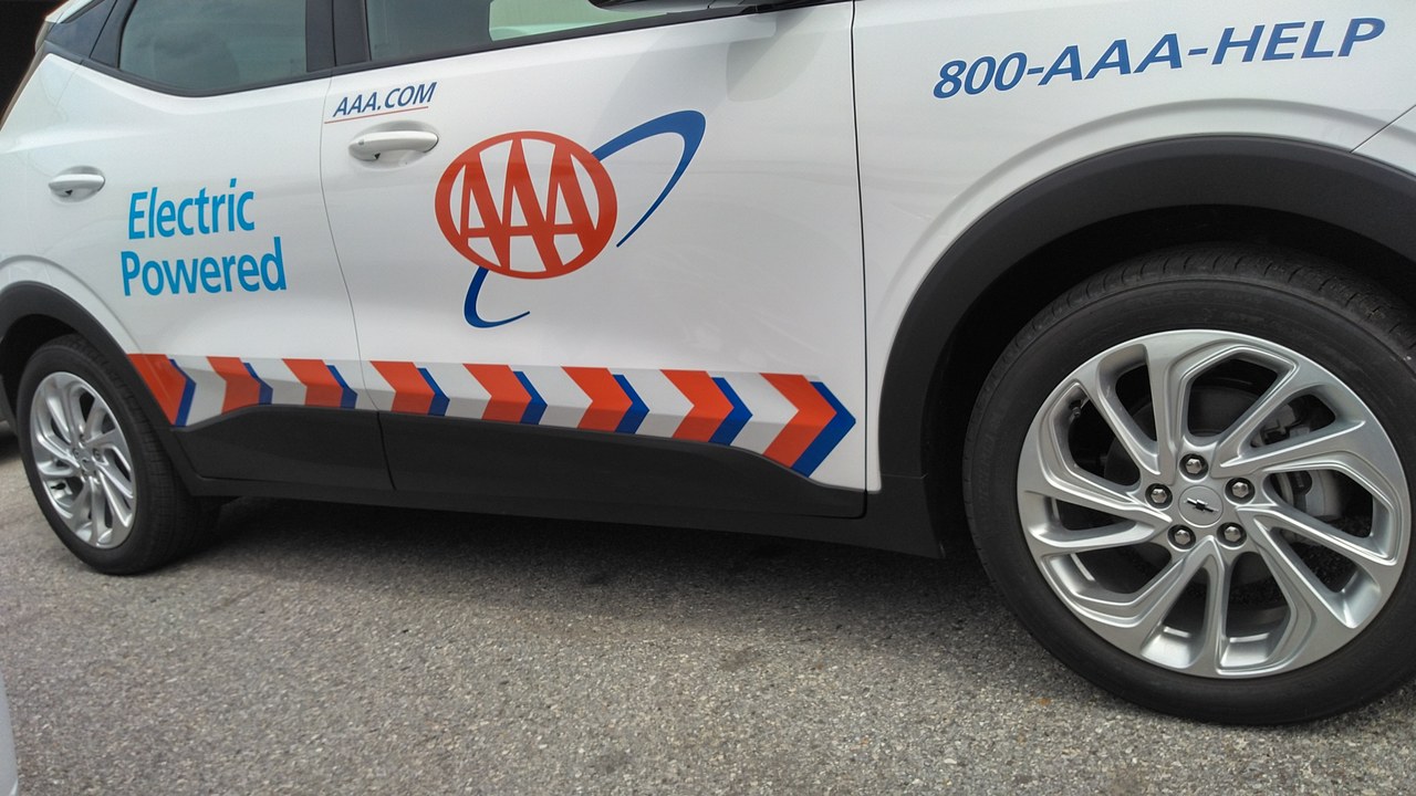 AAA Roadside Assistance Chevy Bolt EV Side