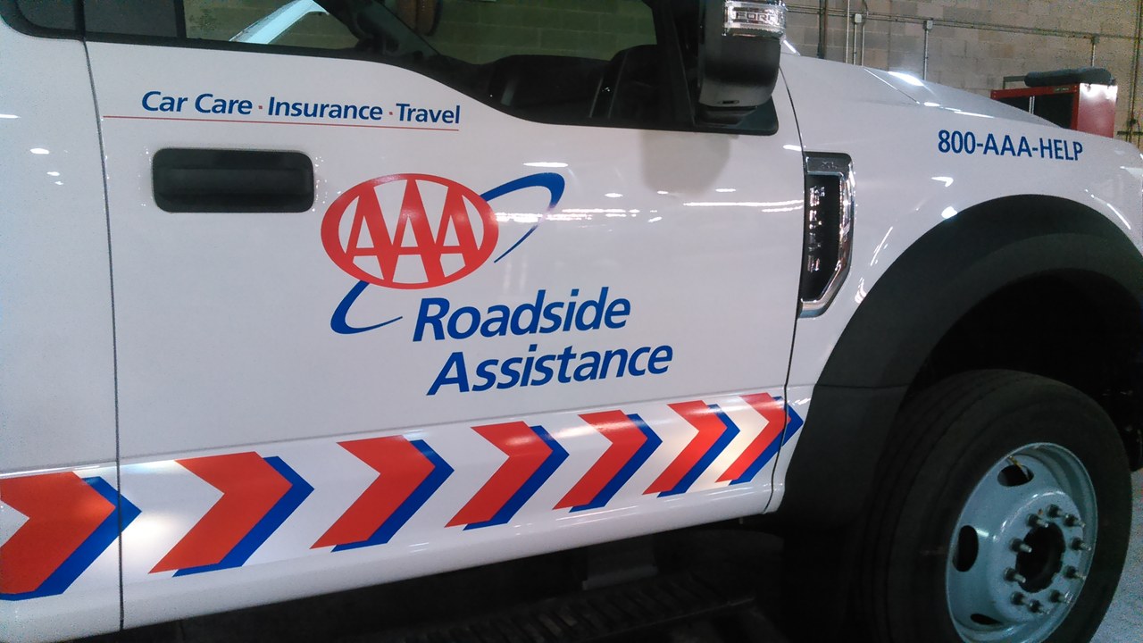 AAA Roadside Assistance F450 Flatbed Door
