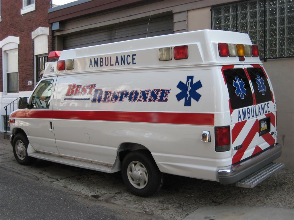 Best Response Ambulance Red Chevron Rear Quarter