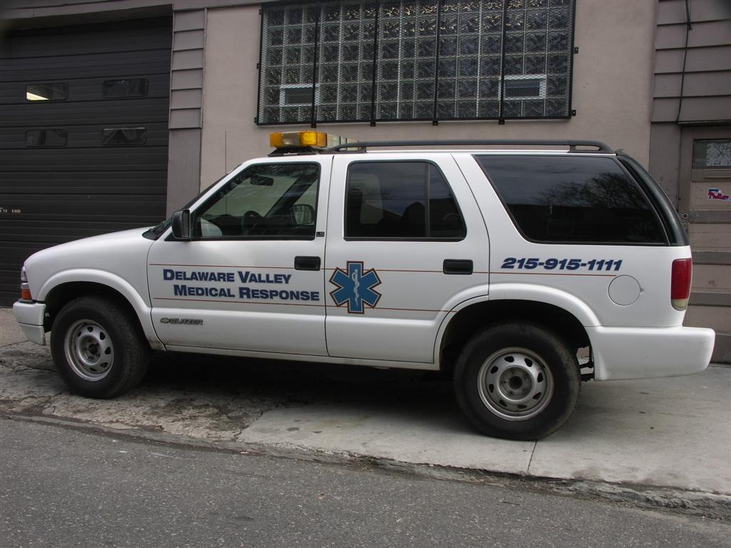 Delaware Valley Medical Response Emergency Vehicle Lettering