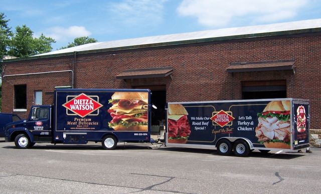 Dietz And Watson Box Truck And Trailer