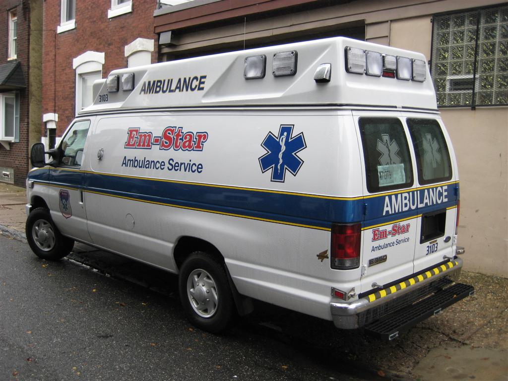 Em Star Ambulance Service Unit 3103 Rear Quarter View