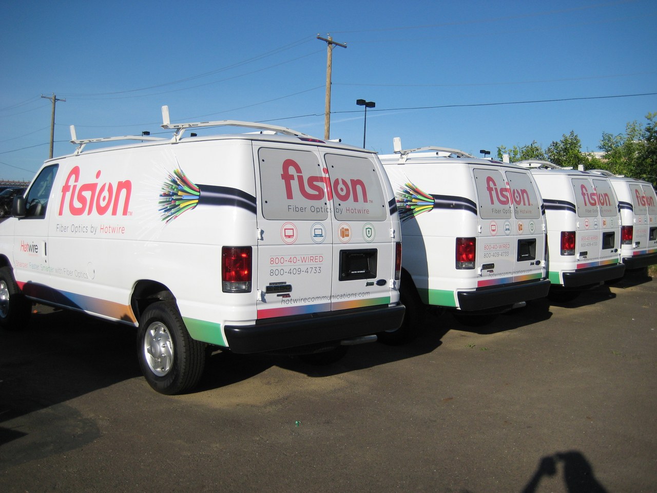 Fusion Fiber Optics By Hotwire Fleet Vans
