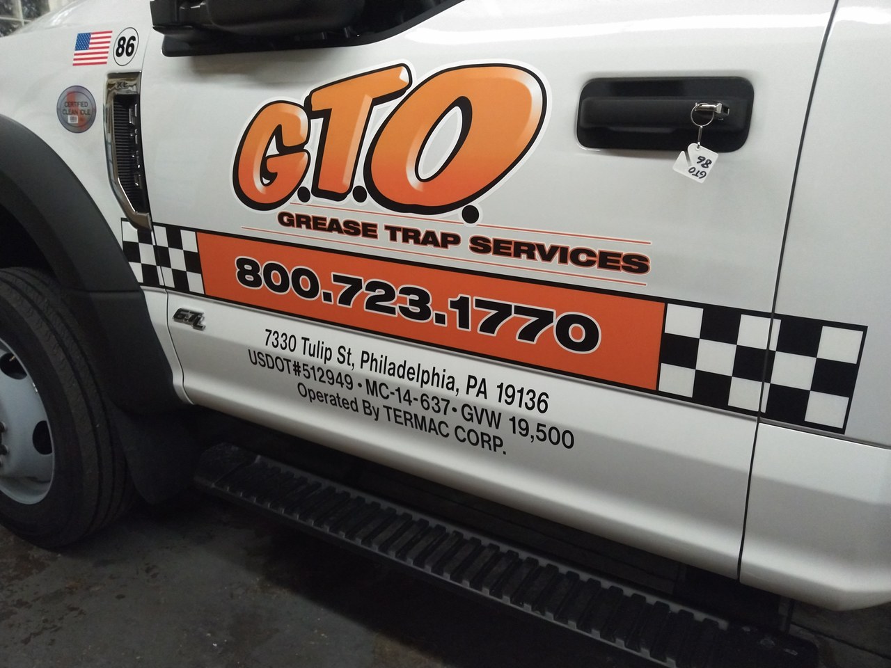 GTO Grease Trap Services F Series Door Close Up
