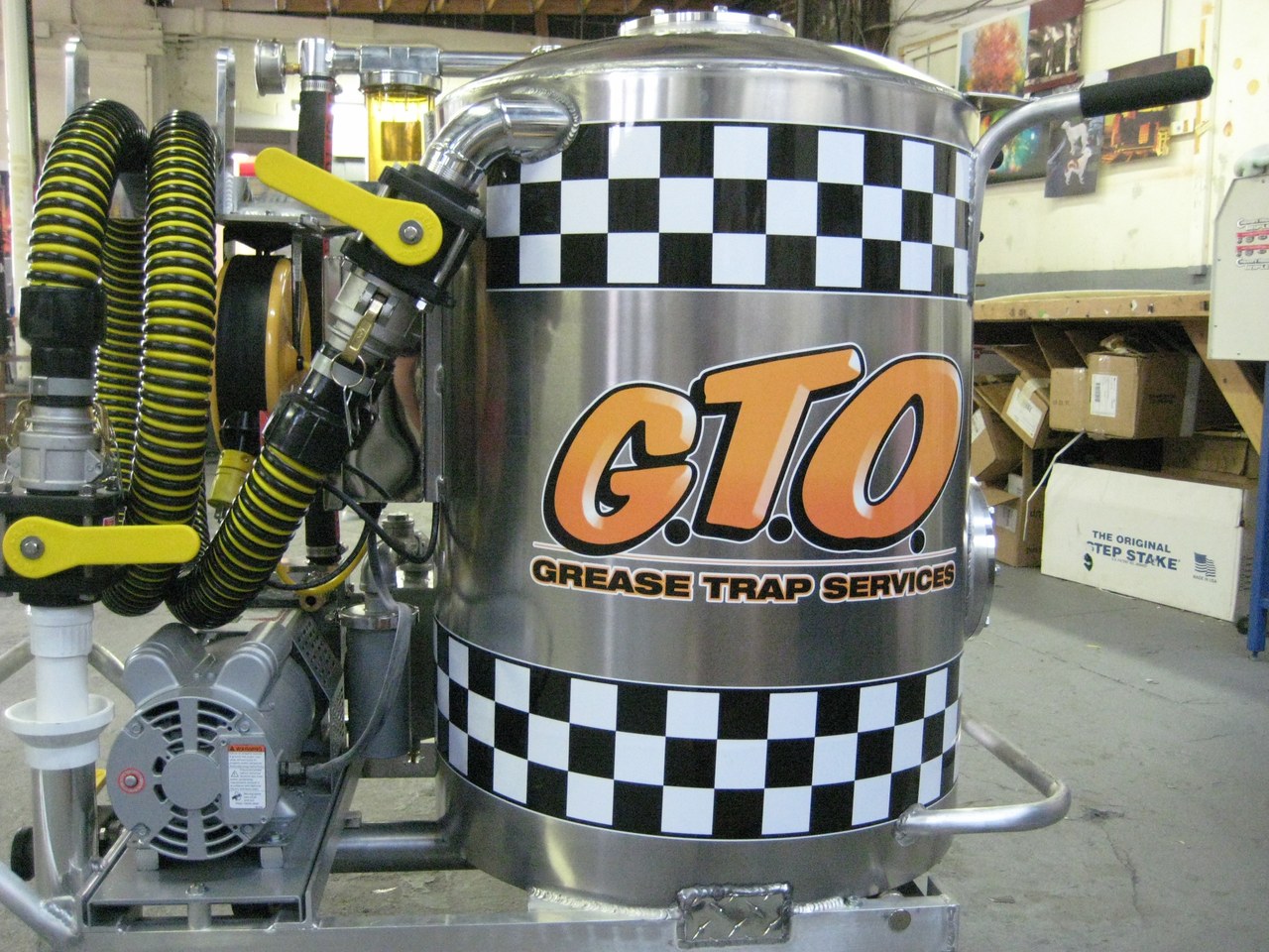 GTO Grease Trap Services Tank Unit In Shop