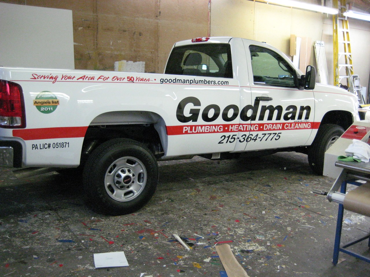 Goodman Plumbing Heating Drain Cleaning GMC Sierra Pickup