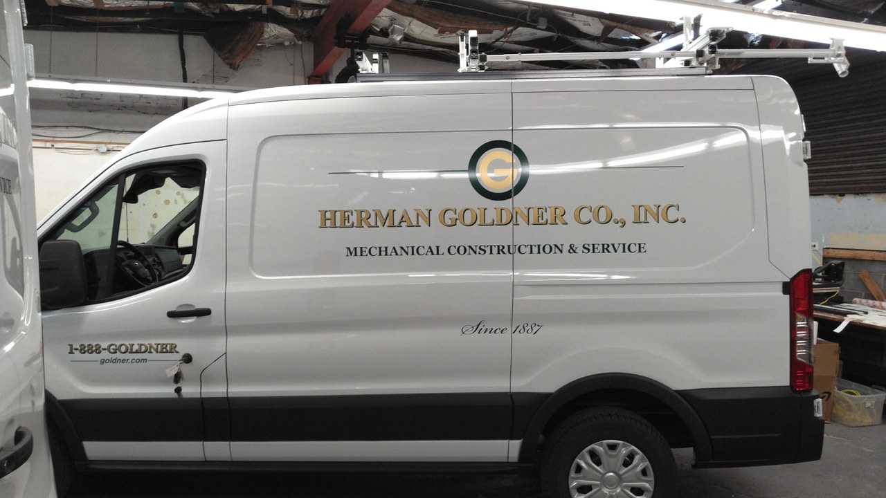Herman Goldner Co Inc Ford Transit Van In Shop