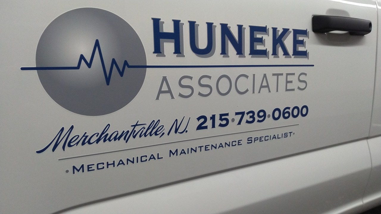 Huneke Associates Mechanical Maintenance Van Door