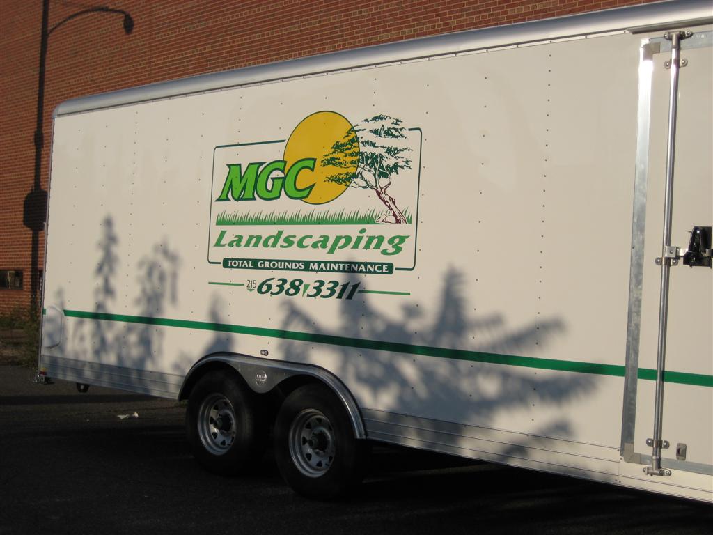 MGC Landscaping Cargo Trailer Side