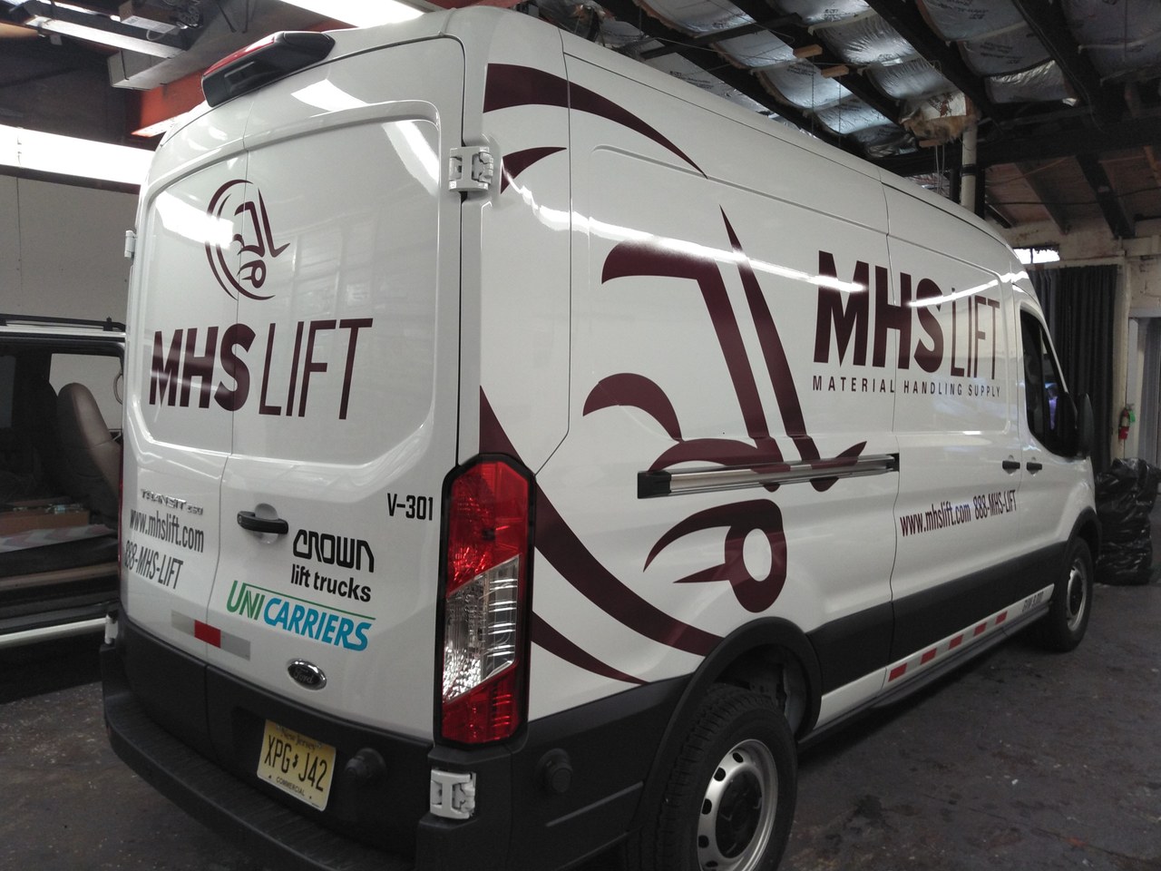 MHS Lift Material Handling Supply Van Wrap