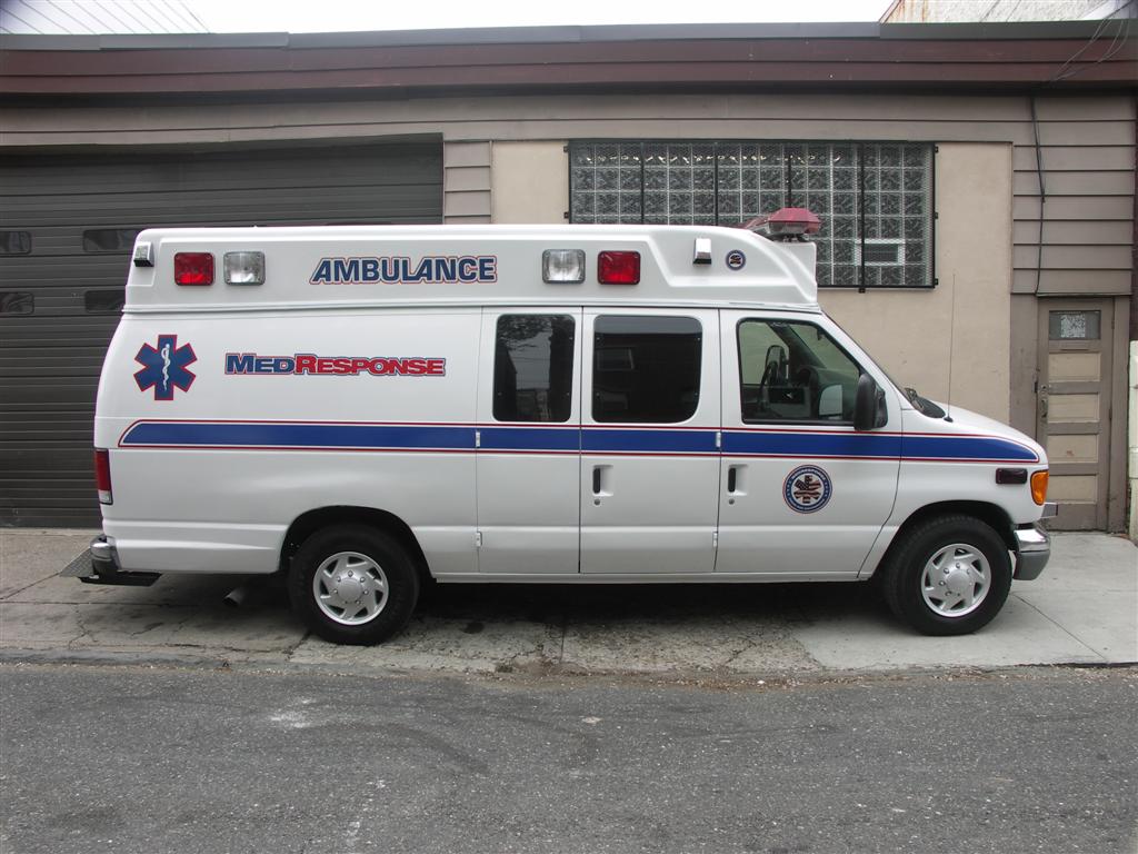 MedResponse Ambulance Blue Stripe Side