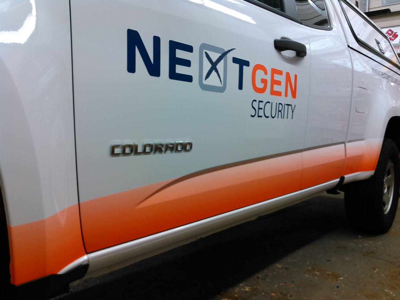 NextGen Security Chevy Colorado Door Close Up