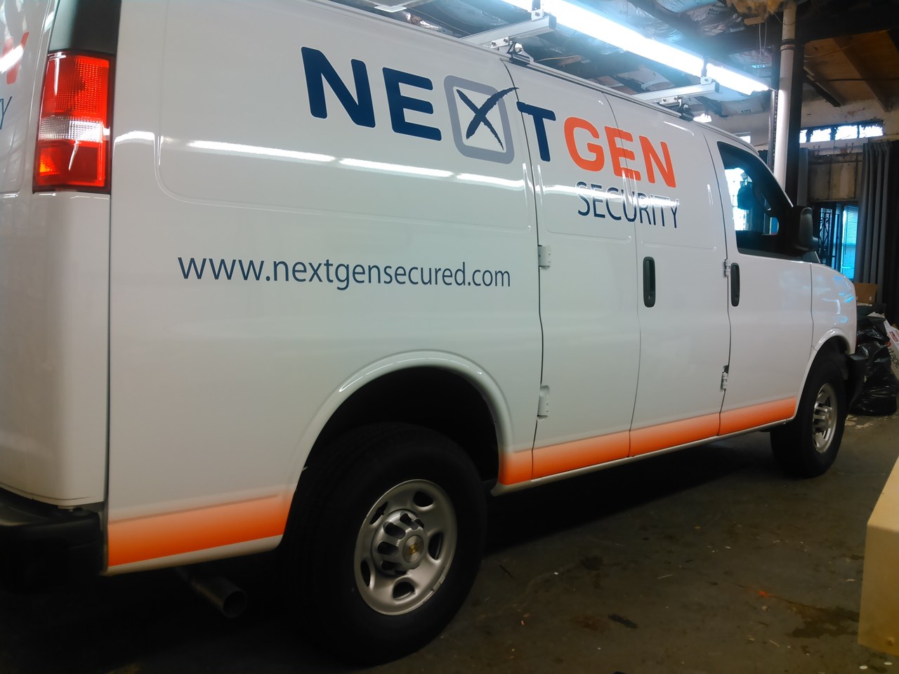 NextGen Security Chevy Express Van Rear Quarter