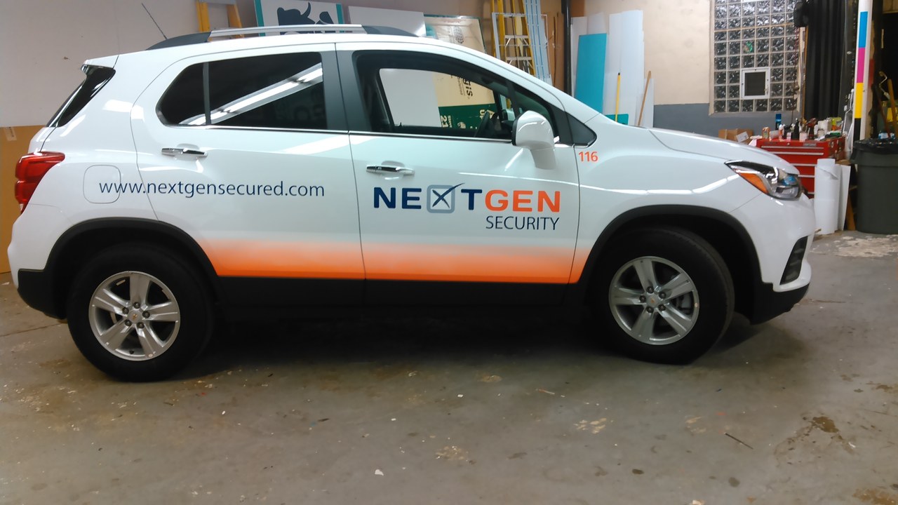 NextGen Security Chevy Trax SUV In Shop