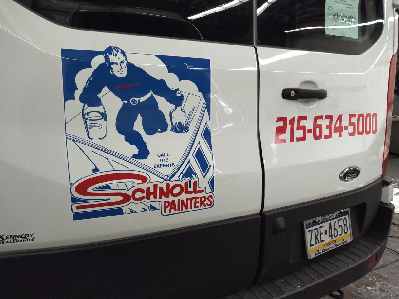 Schnoll Painters Ford Transit Door