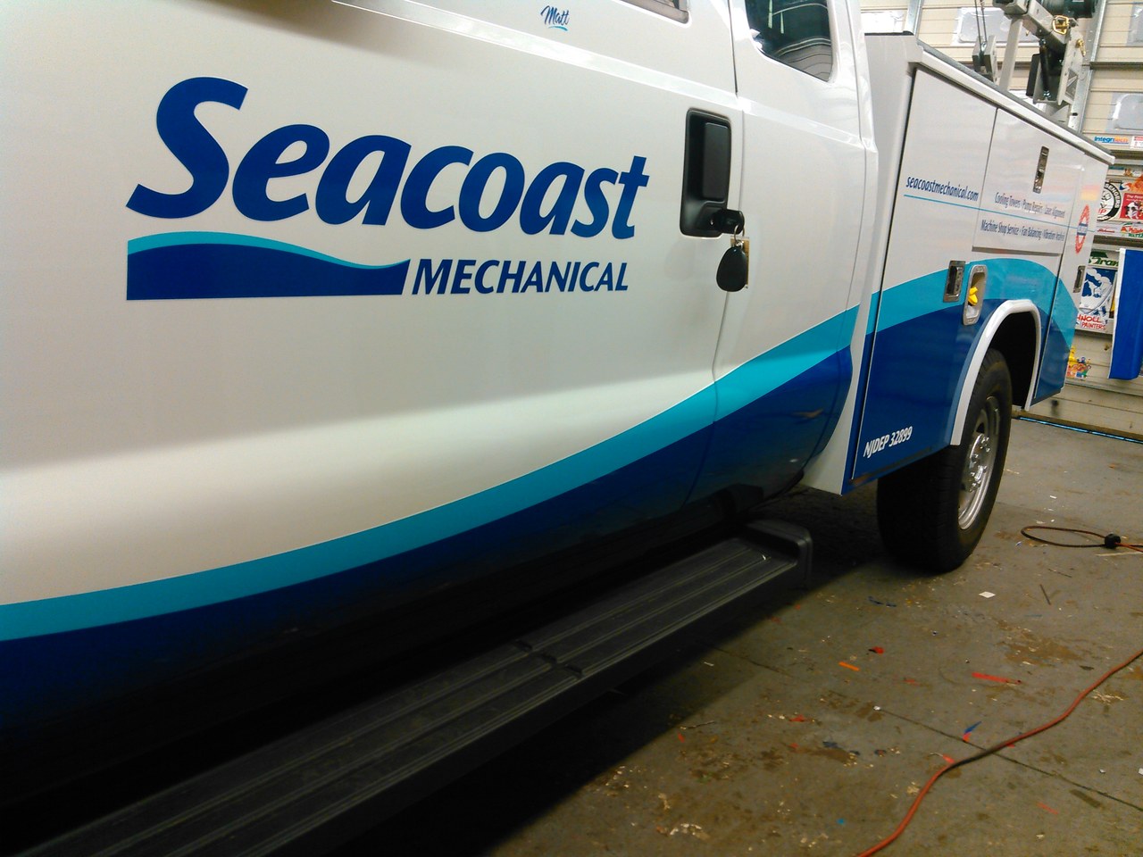 Seacoast Mechanical Service Truck Side