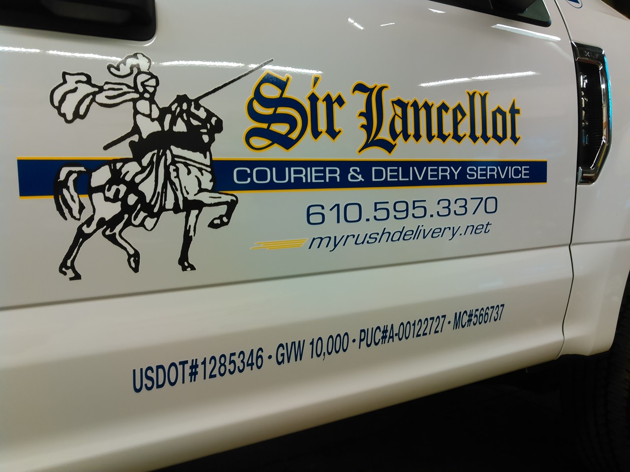 Sir Lancellot Courier And Delivery Vehicle Door