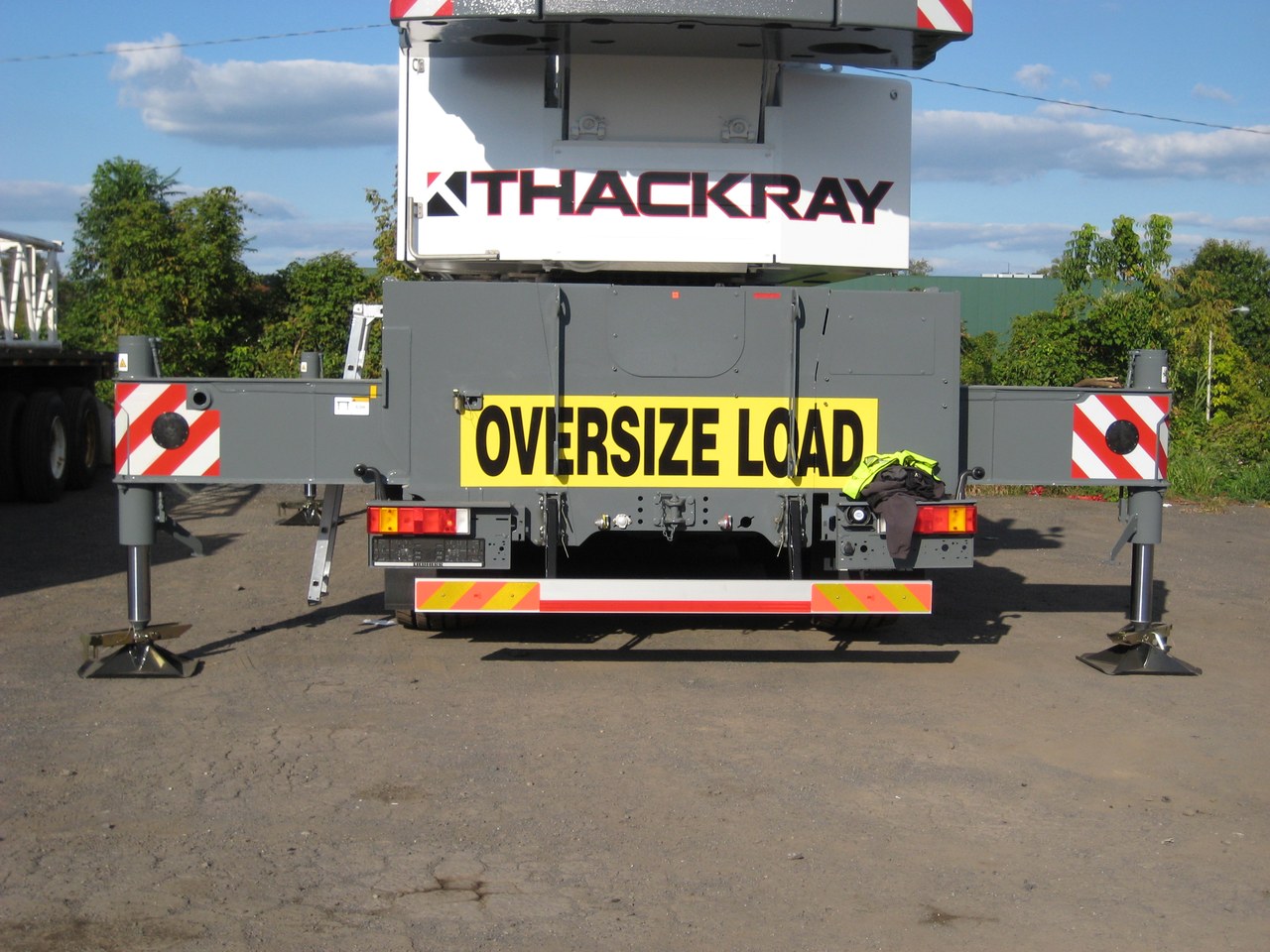 Thackray Crane Rental Crane Rear Oversize Load Exterior
