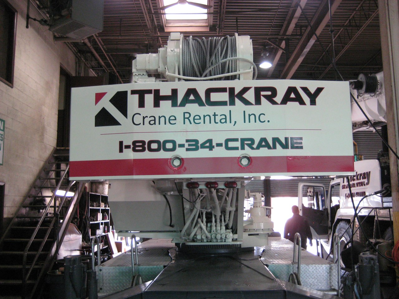 Thackray Crane Rental Crane Rear Panel Sign