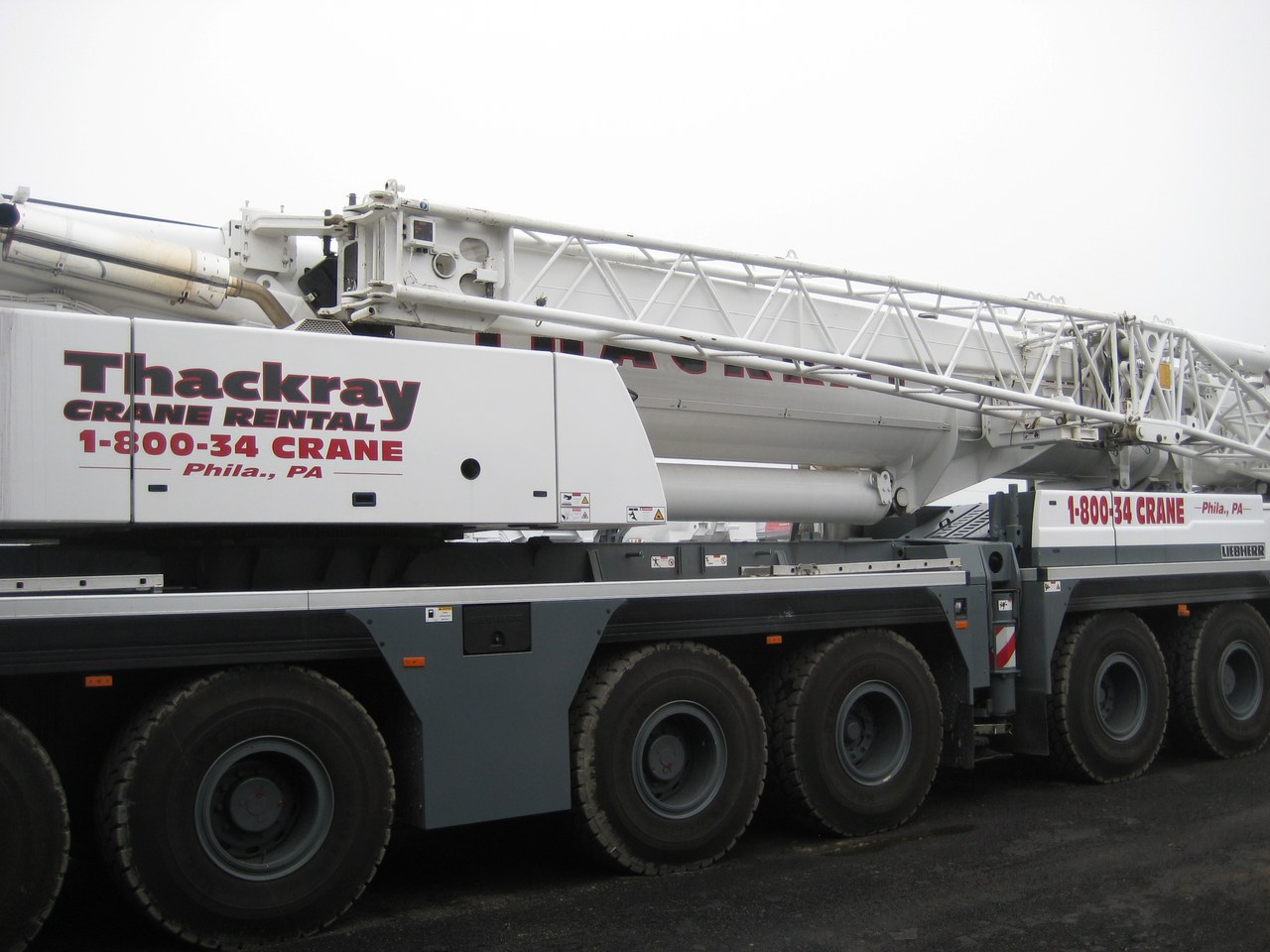 Thackray Crane Rental Liebherr 5 Axle Full Side Exterior