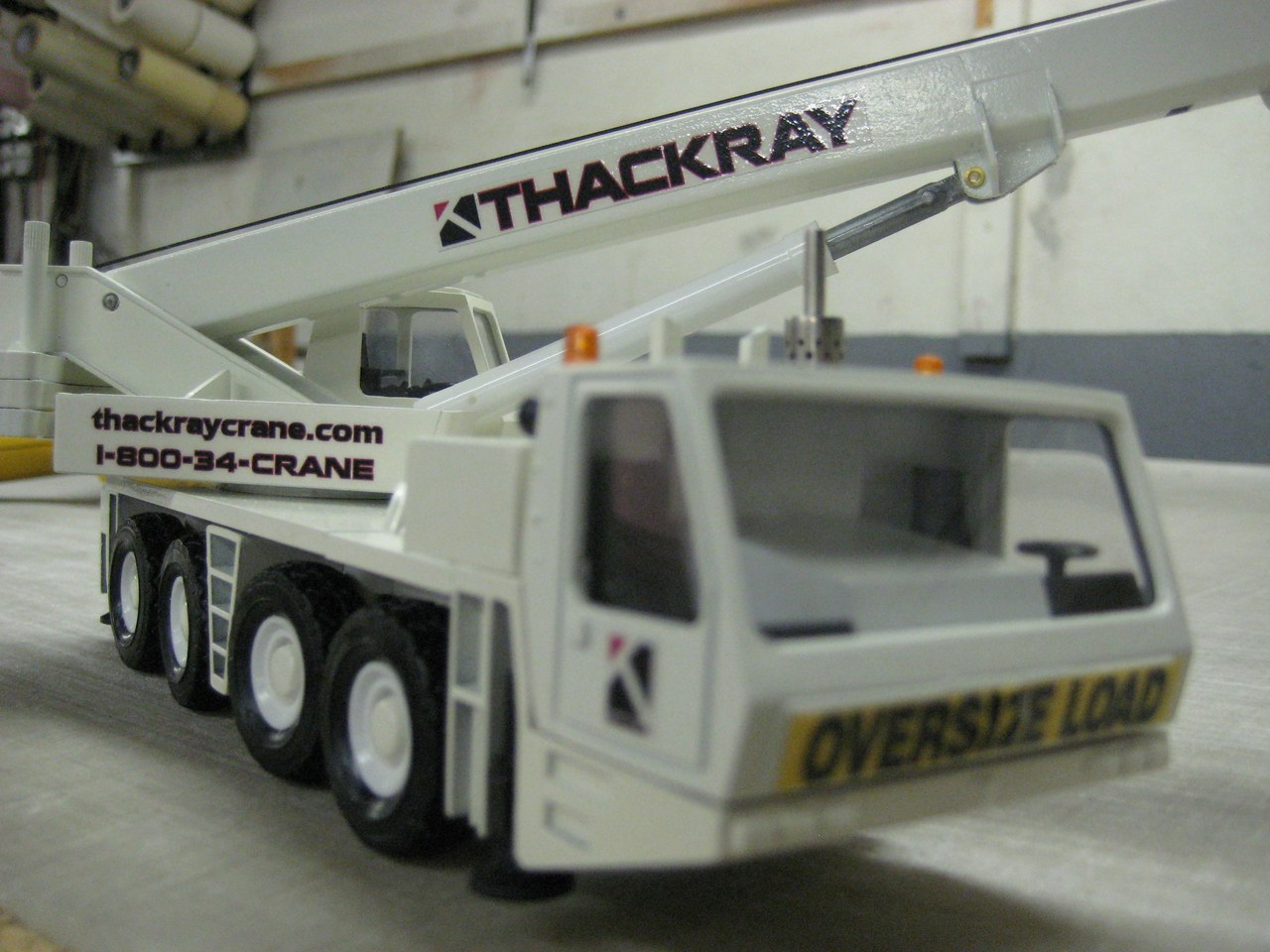 Thackray Crane Rental Scale Model Compact Crane Side