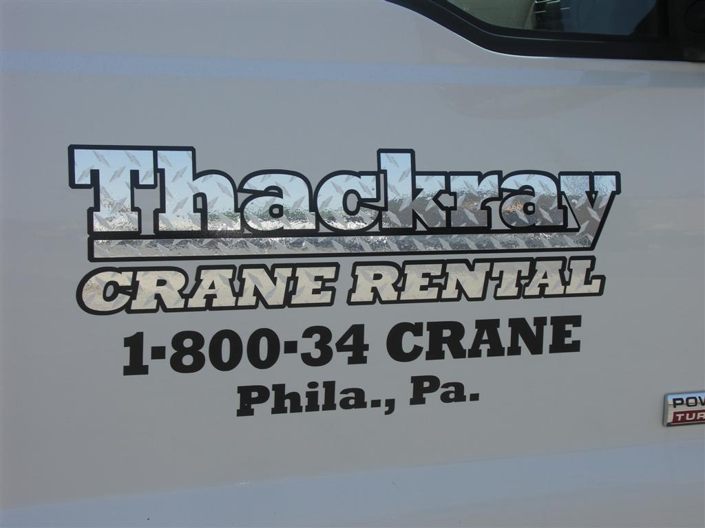 Thackray Crane Rental Truck Door