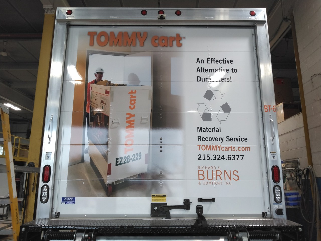 Tommy Cart Richard S Burns And Company Box Truck Rear