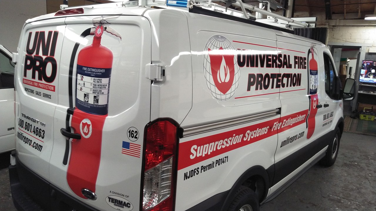 Universal Fire Protection UniPro Ford Transit Van Rear Quarter