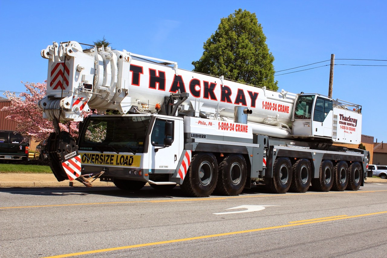 thackray crane rental liebherr mobile crane lettering