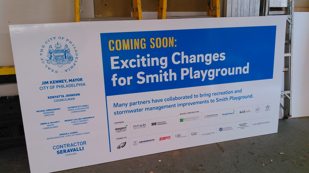 City Of Philadelphia Smith Playground Coming Soon