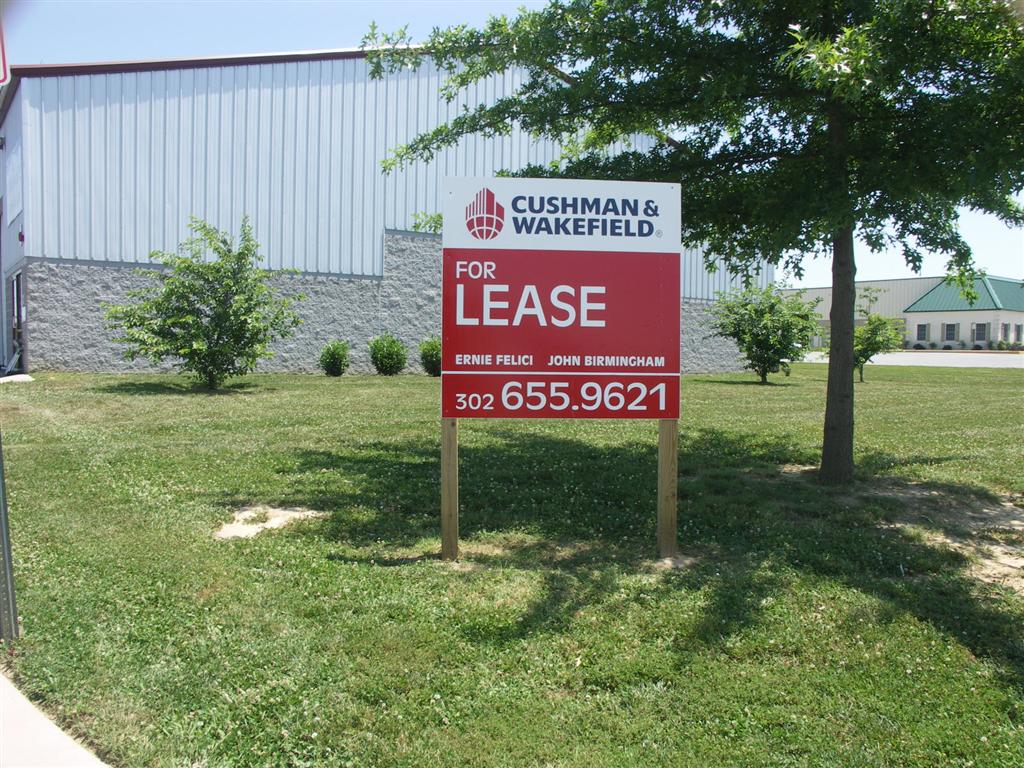 Cushman And Wakefield For Lease Post Mounted Site Sign