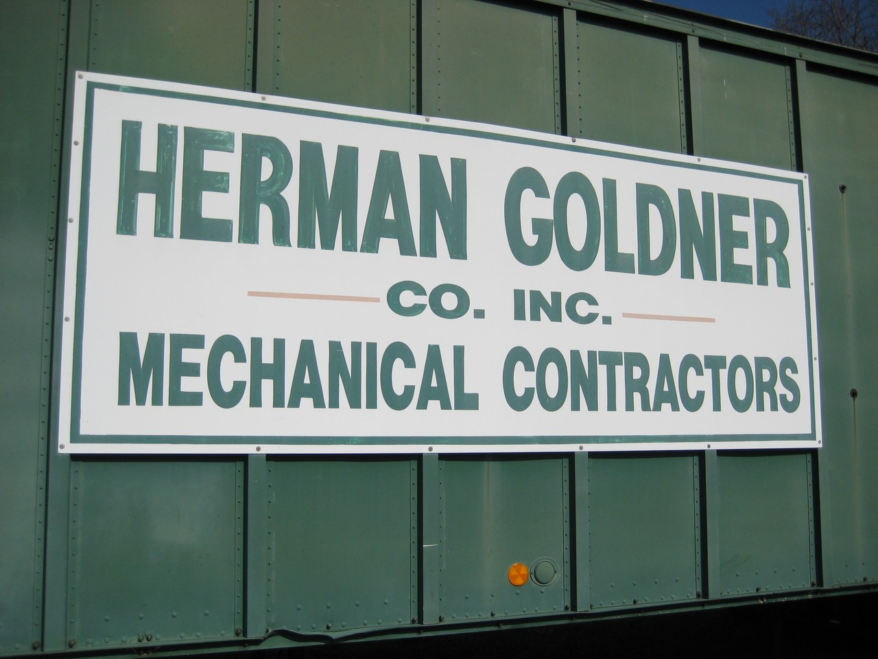 Herman Goldner Co Inc Mechanical Contractors Sign