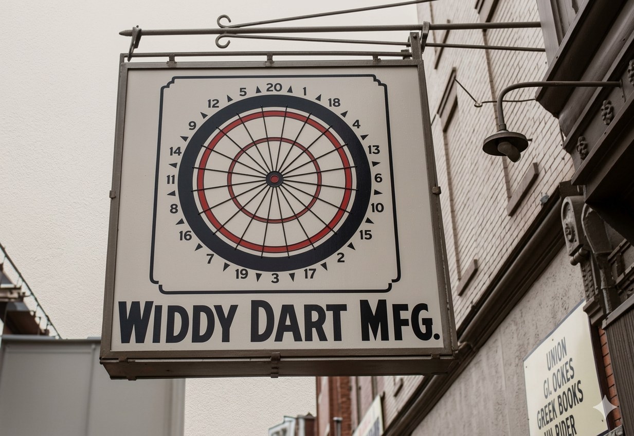 Widdy Dart Mfg Hanging Sign