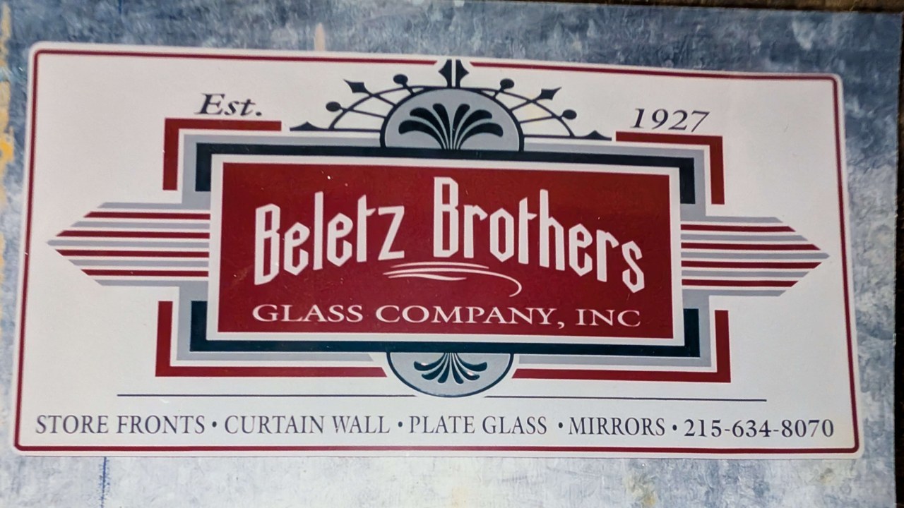 Beletz Brothers Glass Company Inc Est 1927 Sign
