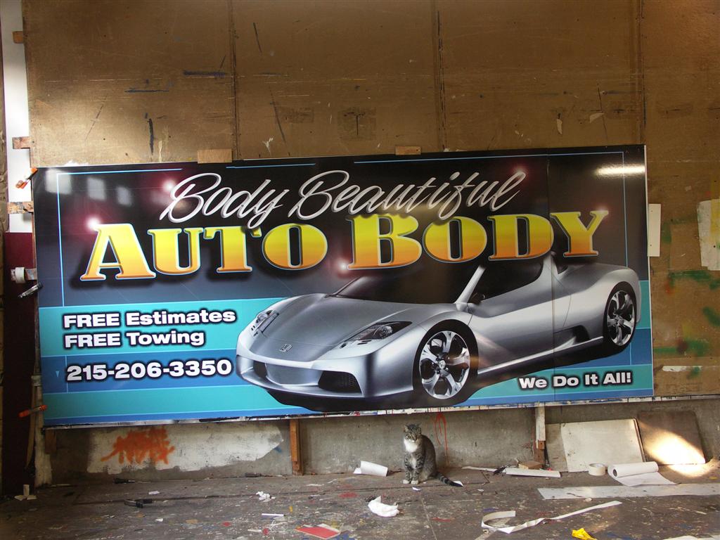 Body Beautiful Auto Body Banner