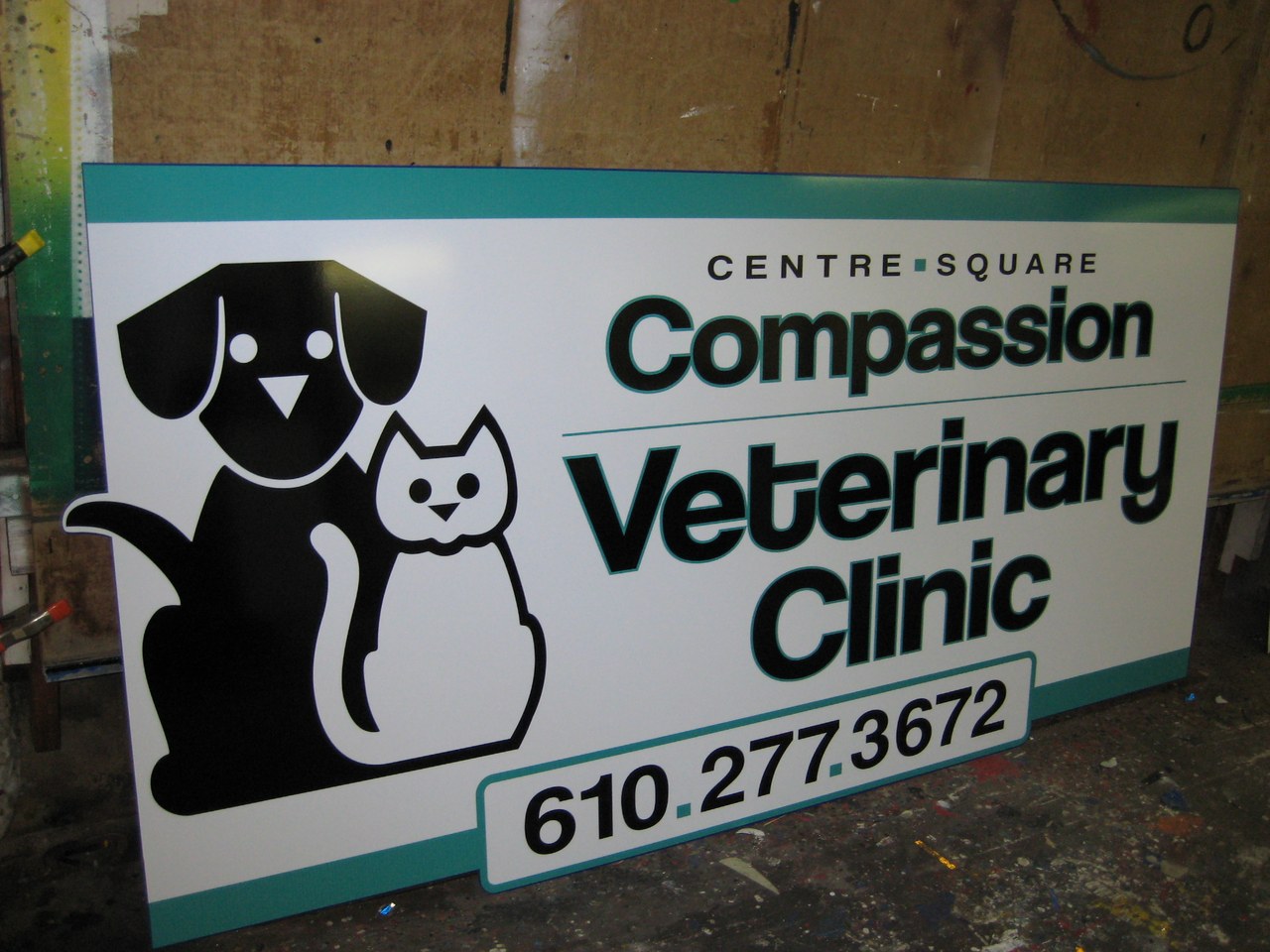 Centre Square Compassion Veterinary Clinic Sign