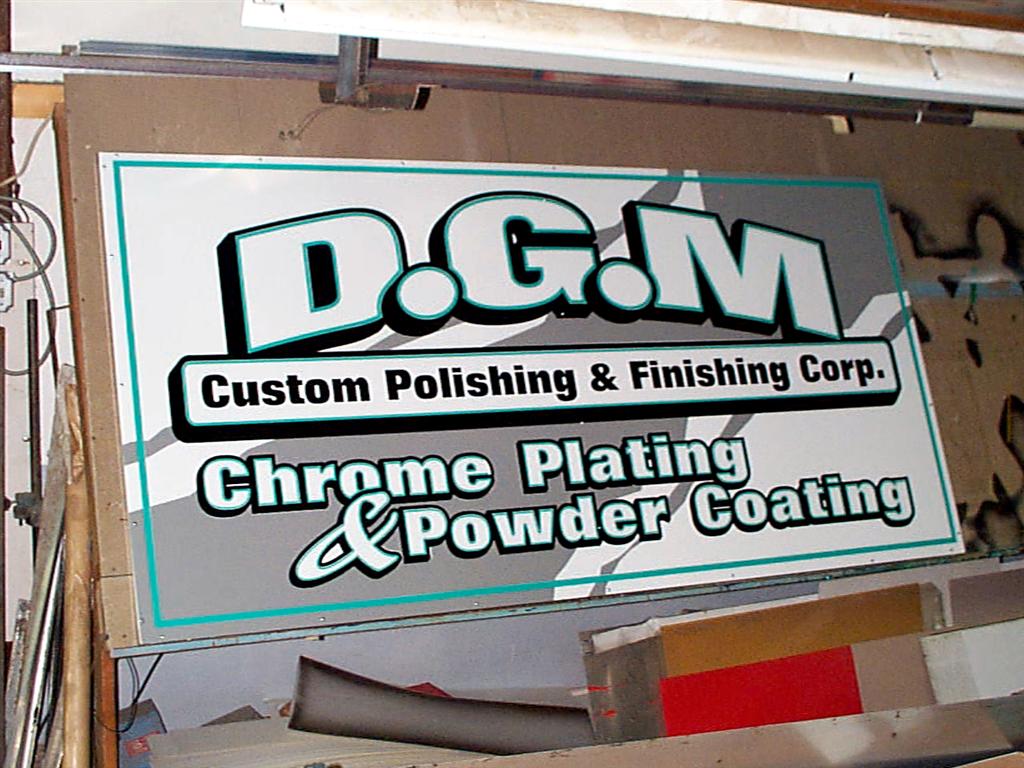 DGM Custom Polishing And Finishing Chrome Plating Sign