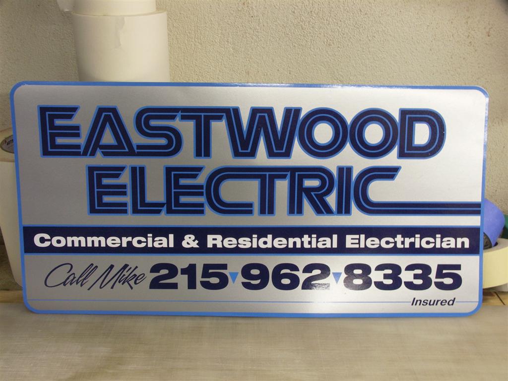 Eastwood Electric Commercial Residential Electrician Sign