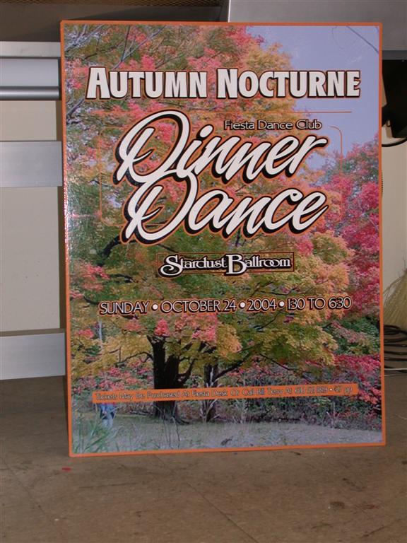 Fiesta Dance Club Autumn Nocturne Dinner Dance Poster