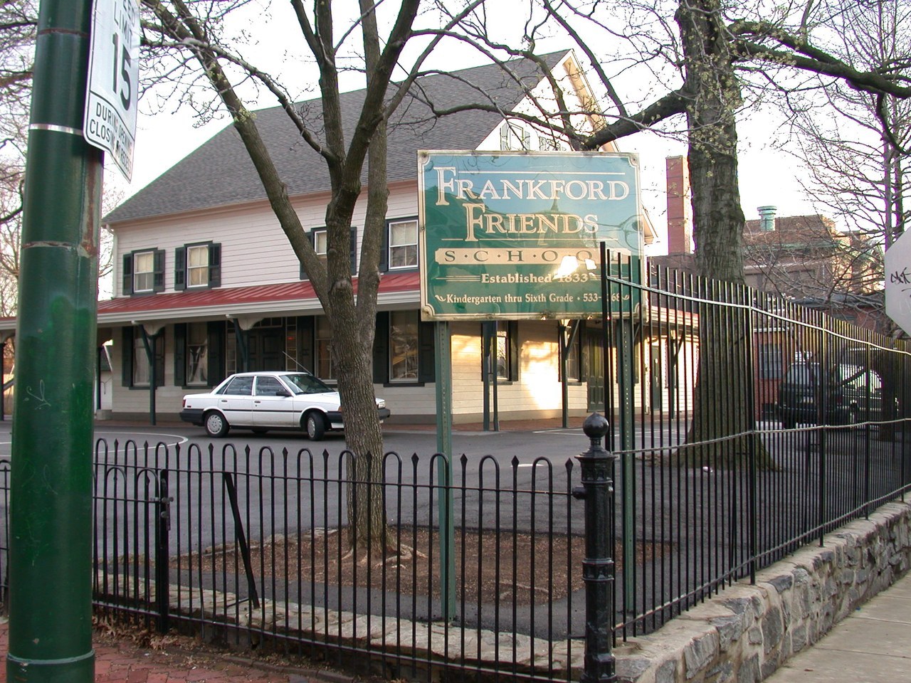 Frankford Friends School Established 1833 Sign
