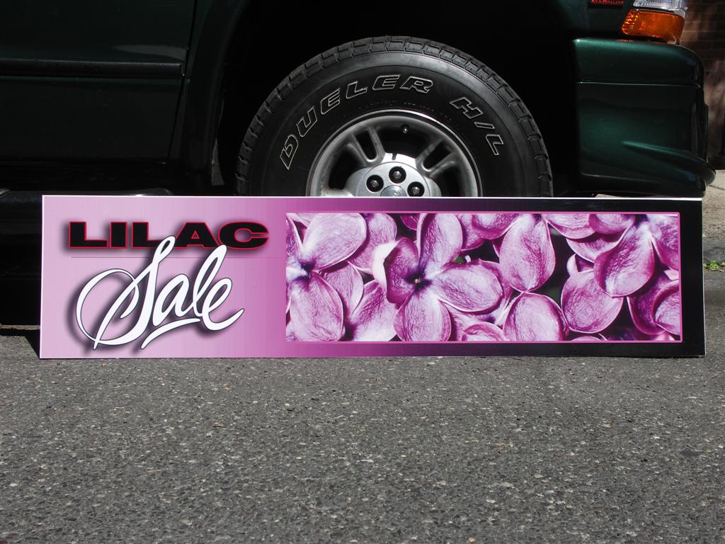 Lilac Sale Purple Flowers Nursery Banner Sign