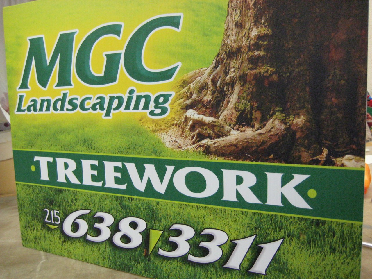 MGC Landscaping Treework Sign