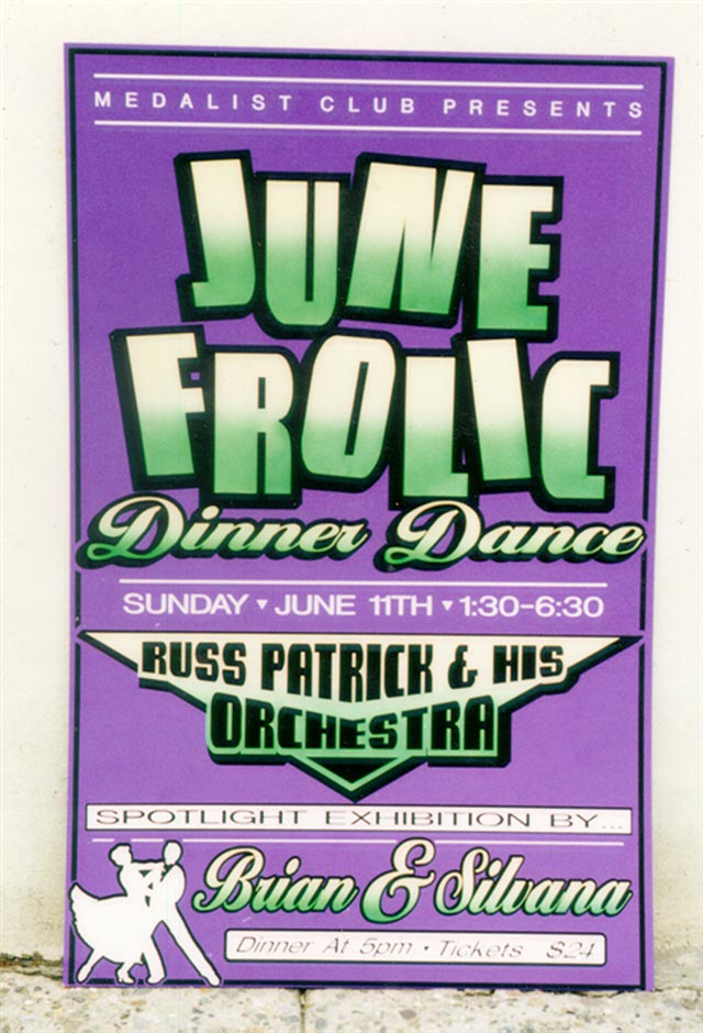 Medalist Club June Frolic Dinner Dance Event Sign