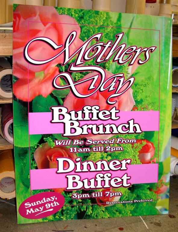 Mothers Day Buffet Brunch And Dinner Buffet Event Sign