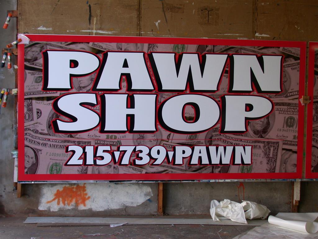 Pawn Shop 215 739 PAWN Money Background Banner