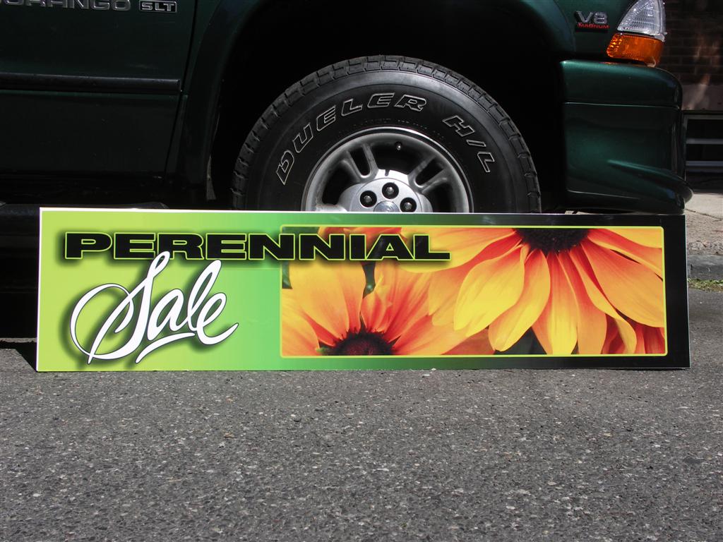 Perennial Sale Yellow Sunflower Nursery Banner Sign