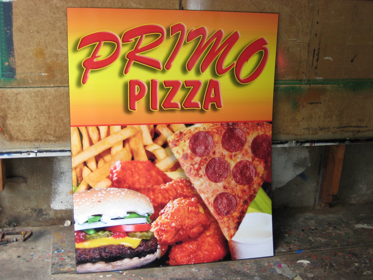 Primo Pizza Sign